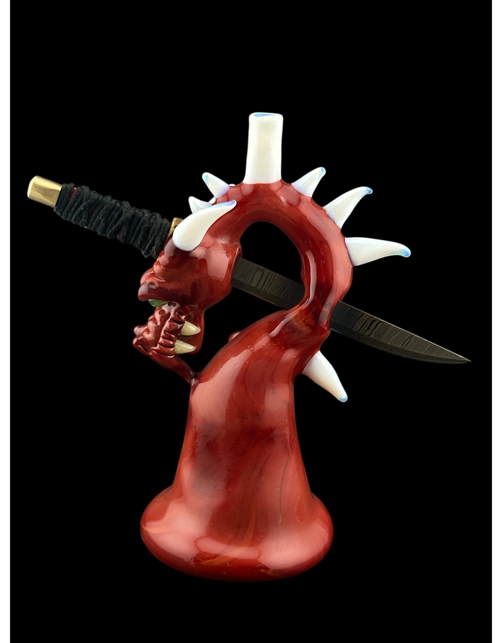 Tony Kazy Medium Dragon With Metal Sword Red