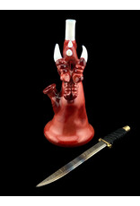 Tony Kazy Medium Dragon With Metal Sword Red