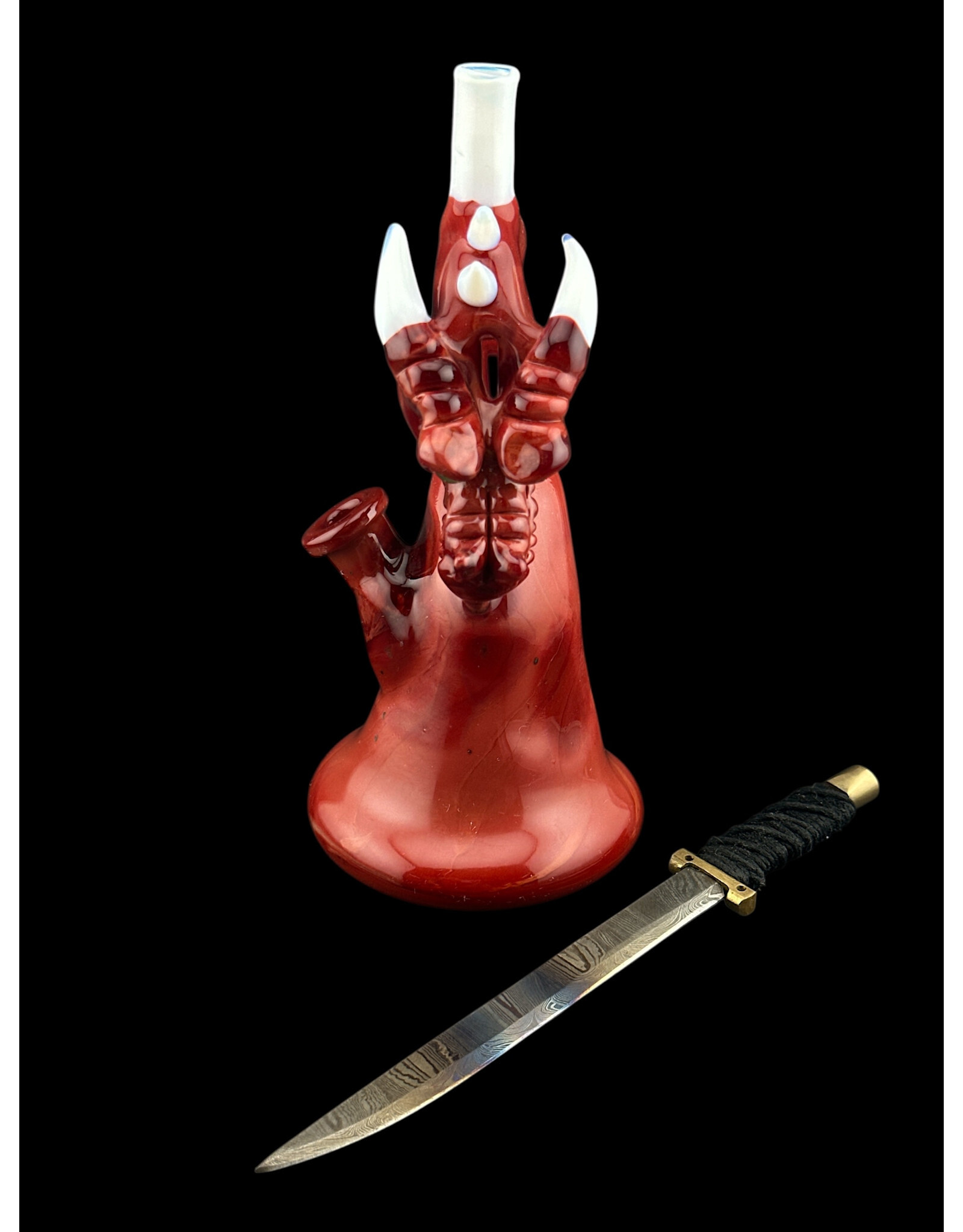 Tony Kazy Medium Dragon With Metal Sword Red