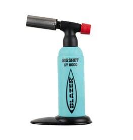 Blazer Blazer Big Shot Torch Lighter GT8000 Teal With Black Label