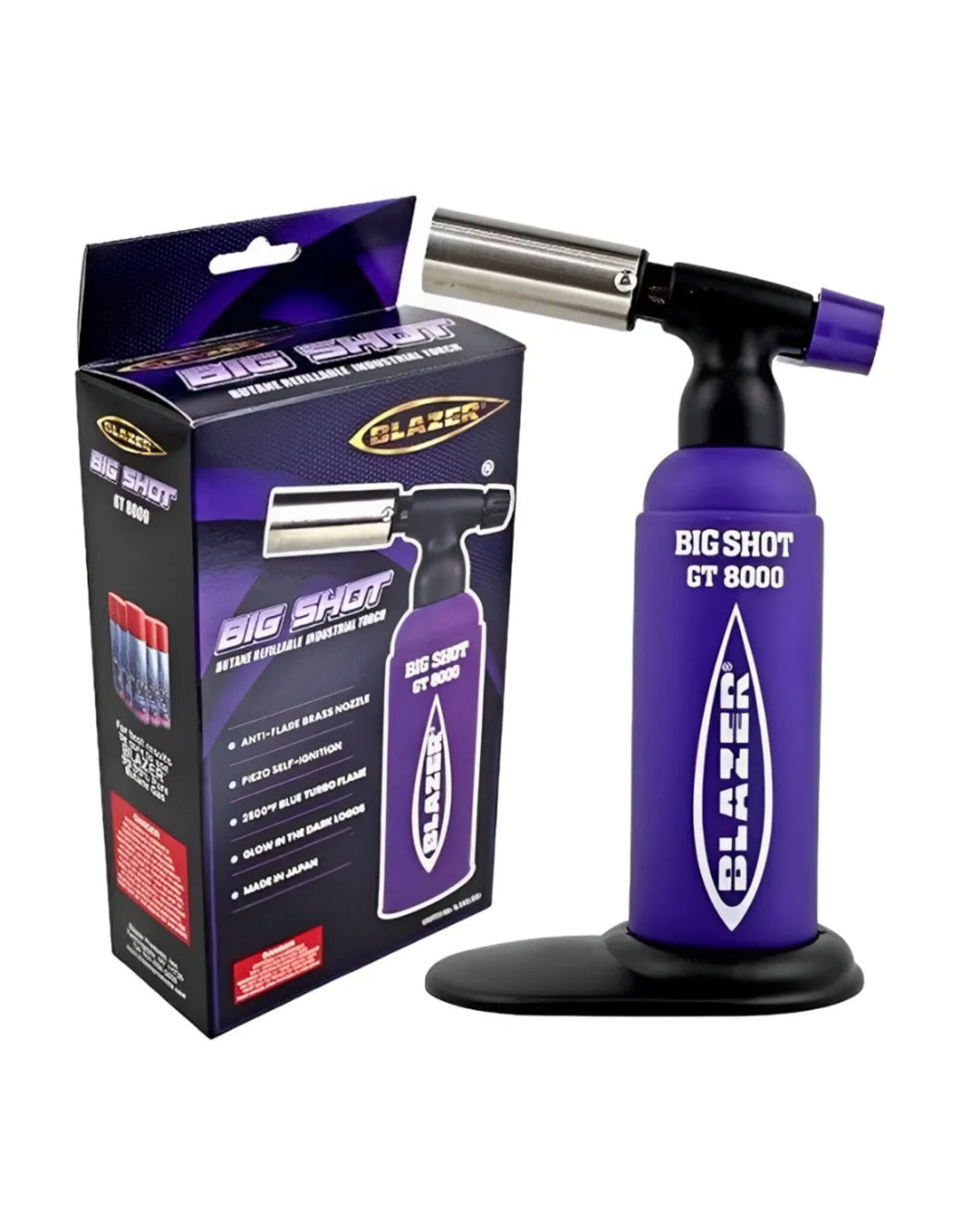 Blazer Blazer Big Shot Torch GT8000 Purple With Glow White Label