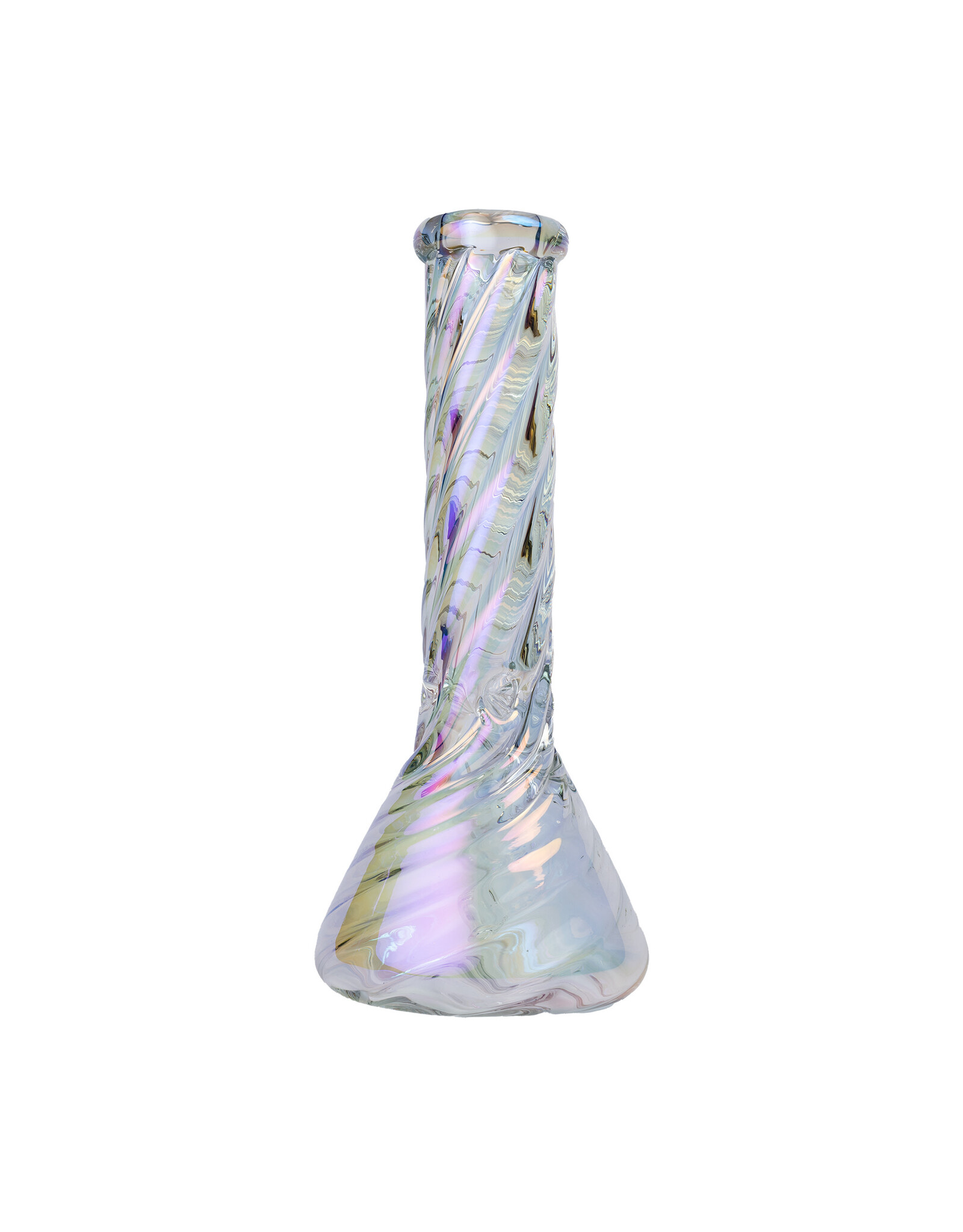 Human Grade Human Grade Twisted Iridescent 12" Beaker