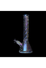 Human Grade Human Grade Twisted Iridescent 12" Beaker Human Grade Human Grade Twisted Iridescent 12" Beaker