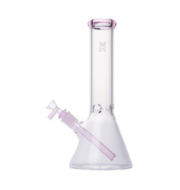 Human Grade Human Grade Pink Accent 12" Beaker Water Pipe Human Grade Human Grade Pink Accent 12" Beaker Water Pipe