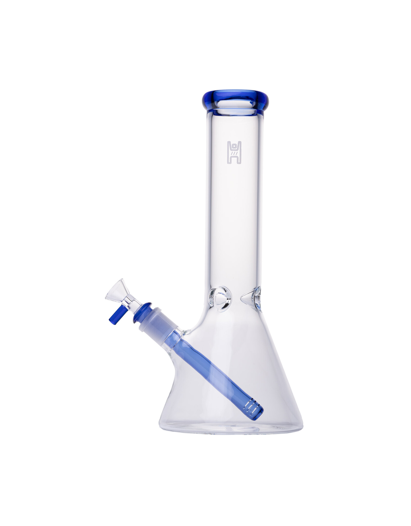 Human Grade Human Grade Blue Accent 12" Beaker Water Pipe