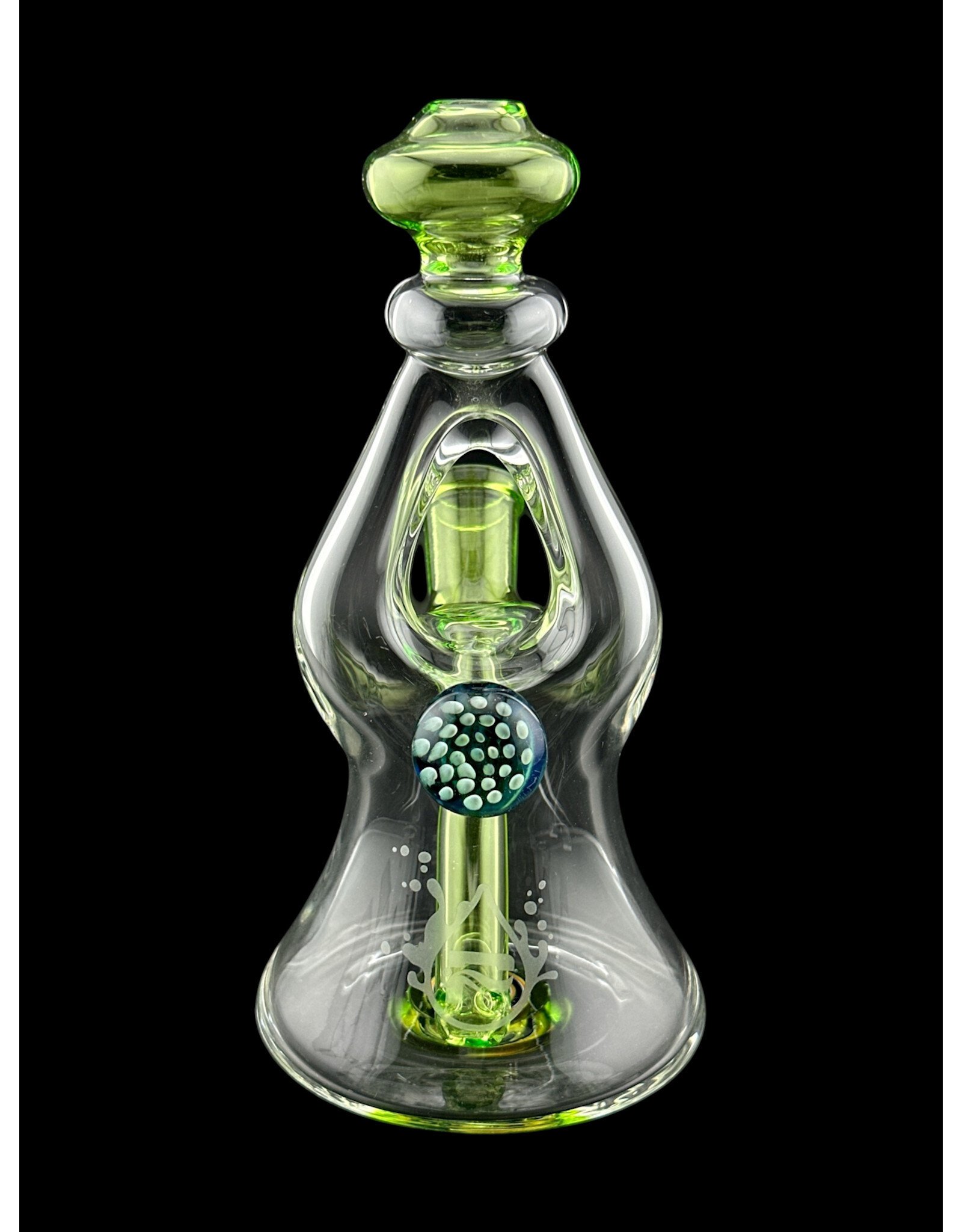 Pulsar Pulsar Dual Airflow Green Candy Rig  6.5"