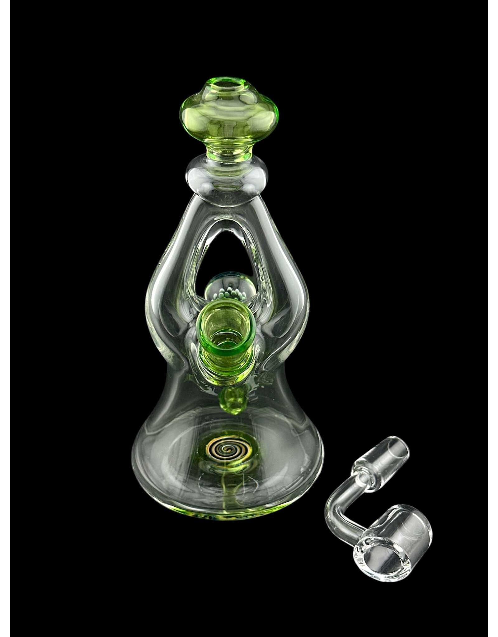 Pulsar Pulsar Dual Airflow Green Candy Rig  6.5"