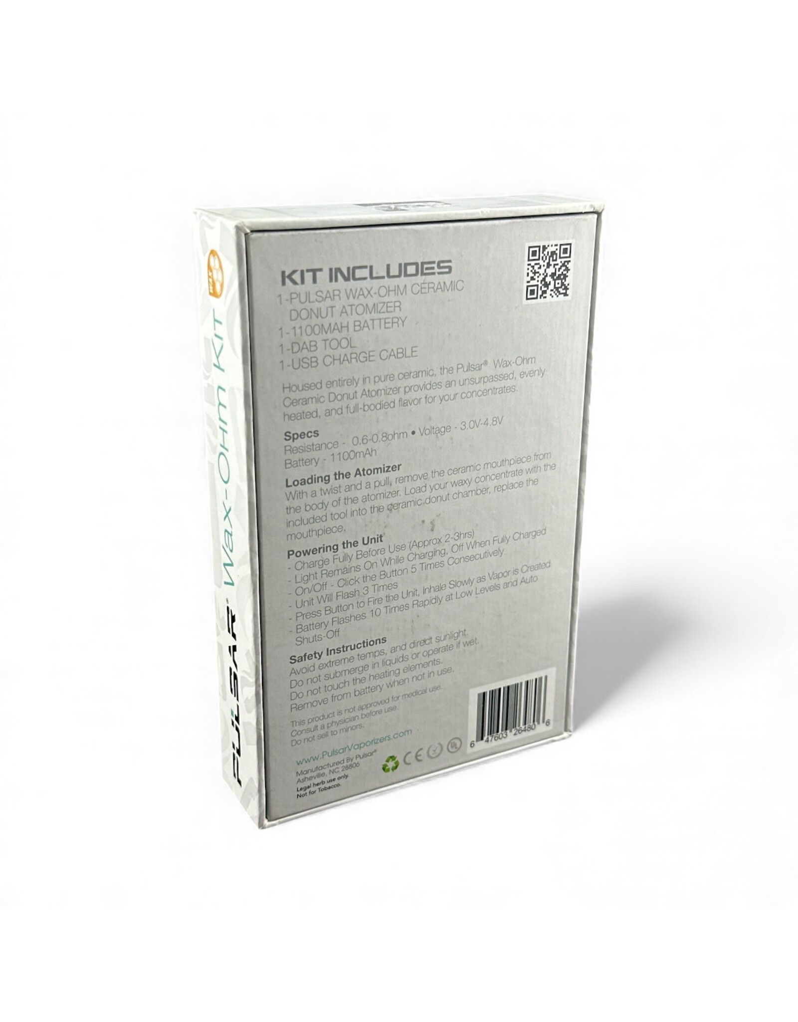 Pulsar Pulsar Wax Ohm Kit W/ Ceramic Donut Atomizer