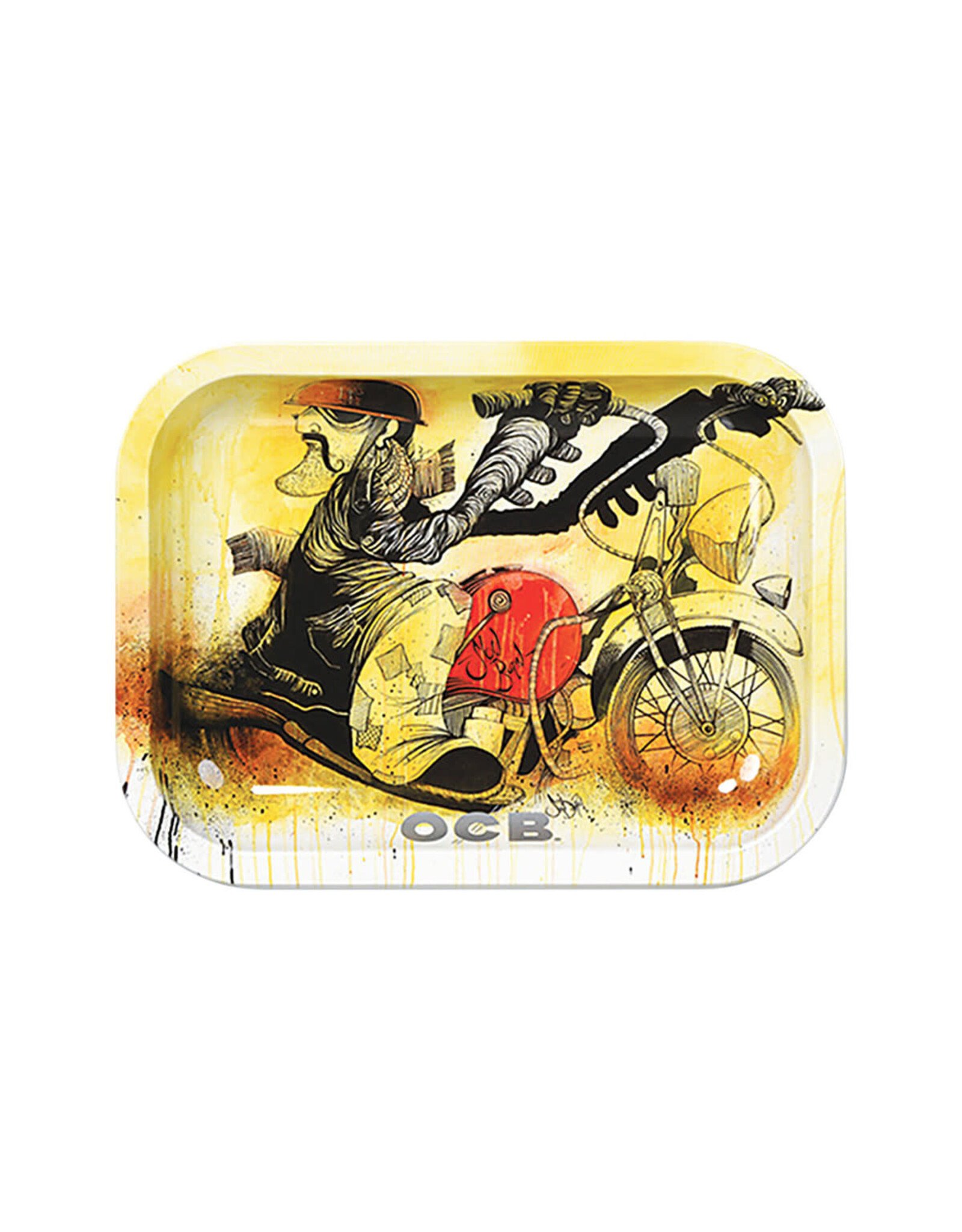 ocb papers Ocb rolling tray Sean Dietrich Series 7.5” x 11” Slow Burn Motorcycles