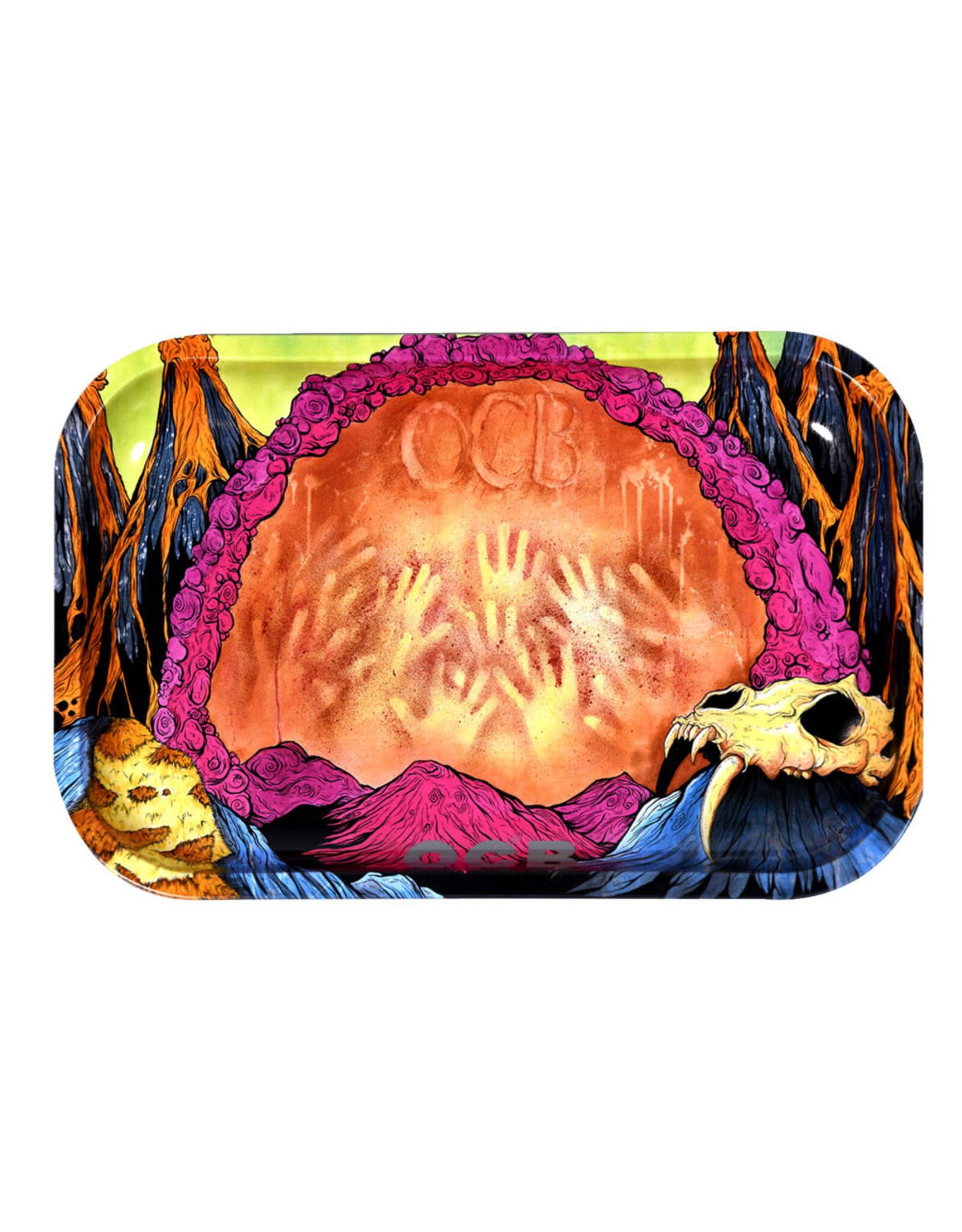 ocb papers OCB Limited Edition Metal Rolling Tray | Early Man Small