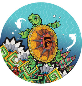 Pulsar Pulsar DabPadz Round 8" | Psychedelic Jungle Turtle