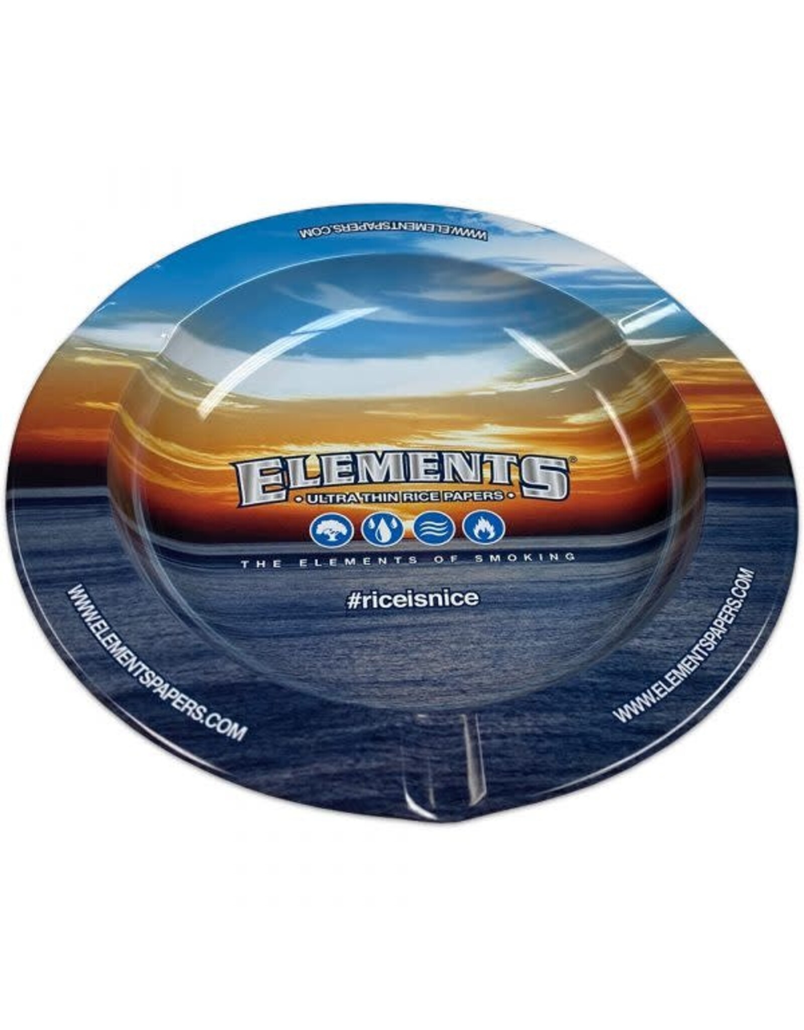 Elements Ashtray w/ magnet blue sky sunset