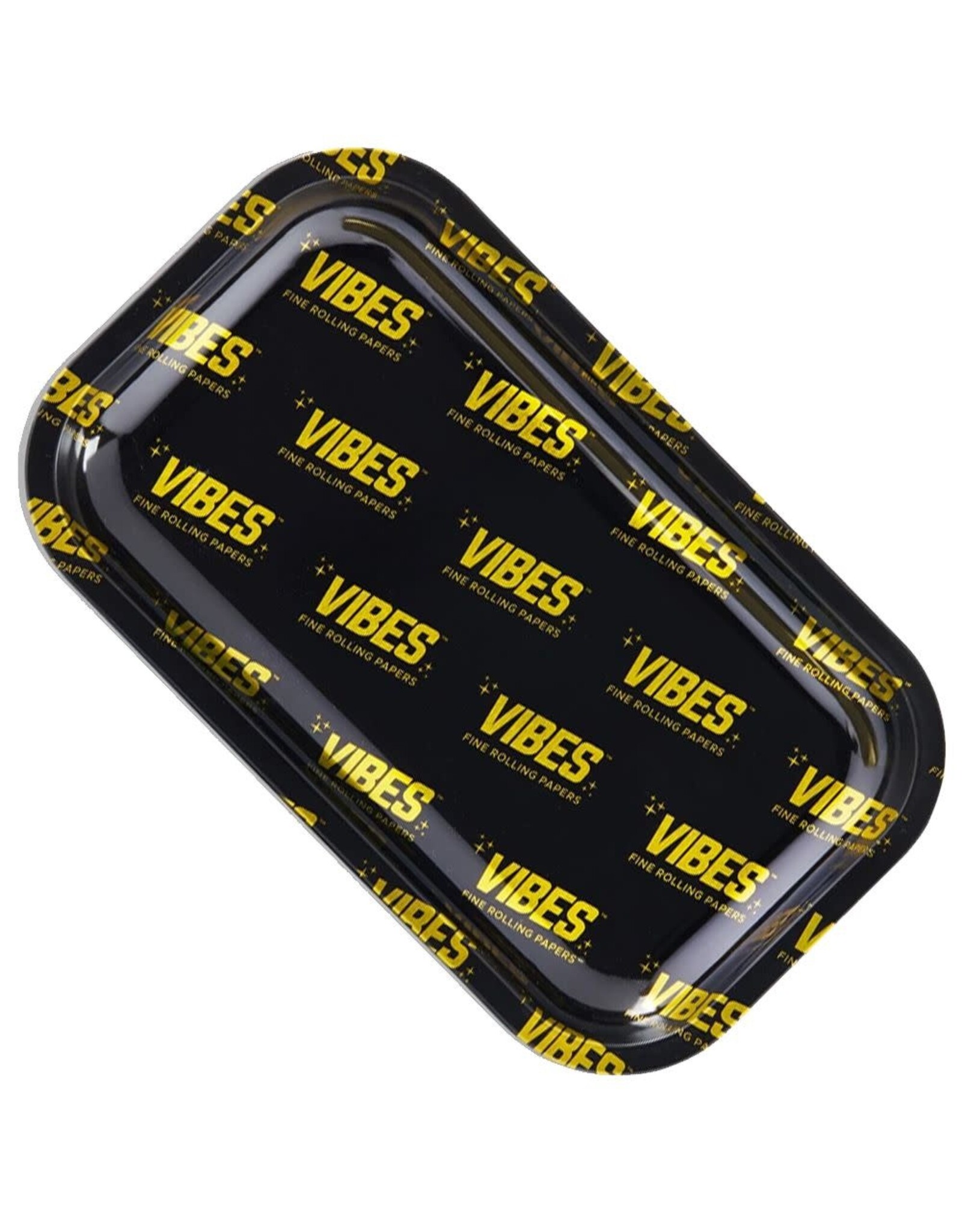 Vibes Papers Vibes Medium Aluminum Tray Black And Gold