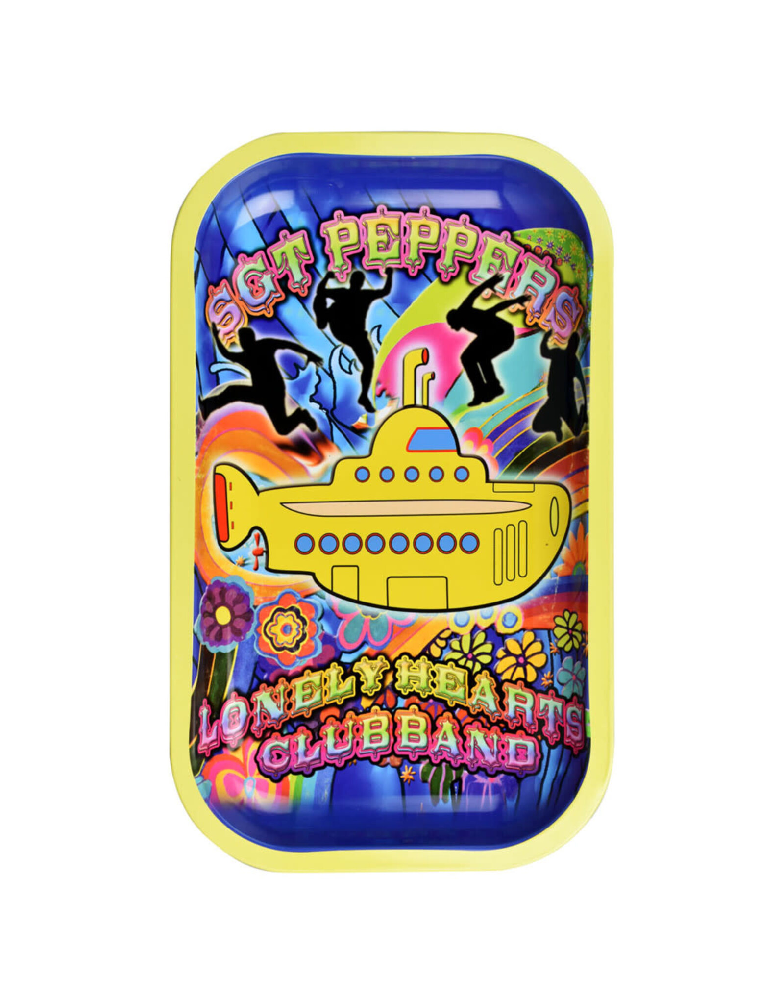 Rock Legends Fab4 Yellow Submarine Rolling Tray | 10"x6"