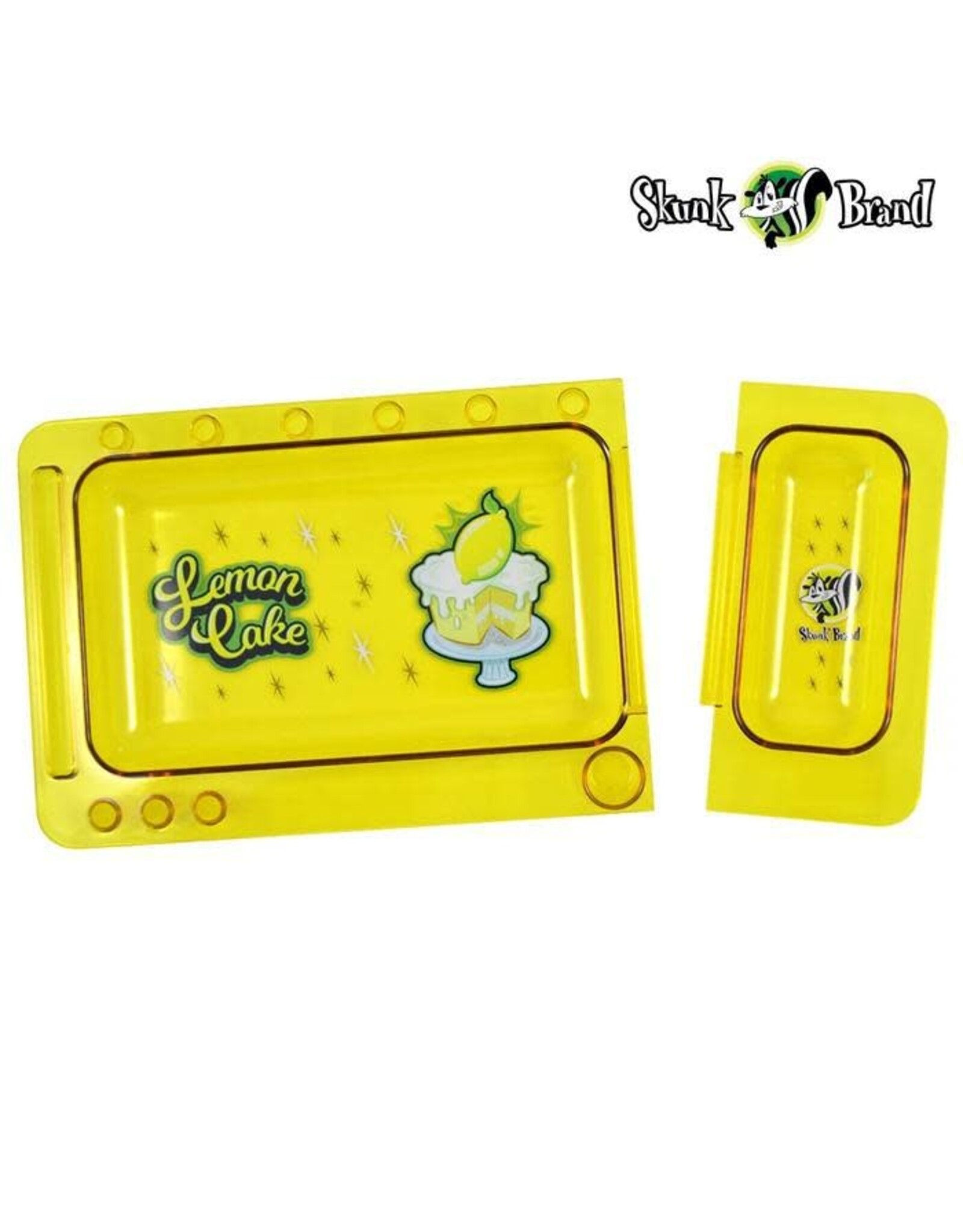 Skunk Rolling Tray Lemon Cake
