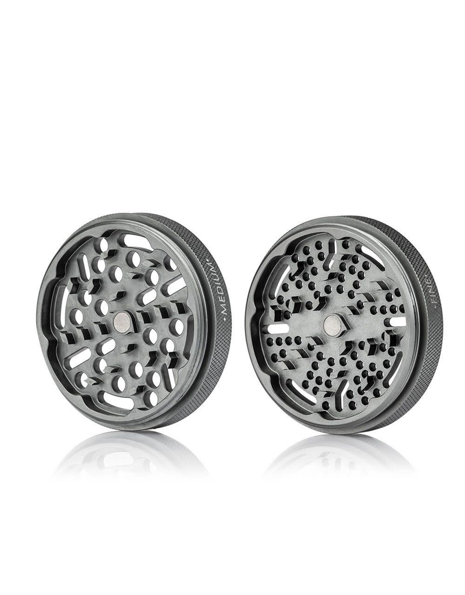 Kannastor Kannastör® GR8TR® V2 Series Jar Grinder Screen Chamber and Stainless Easy Change Screen™ Matte Rose Gold