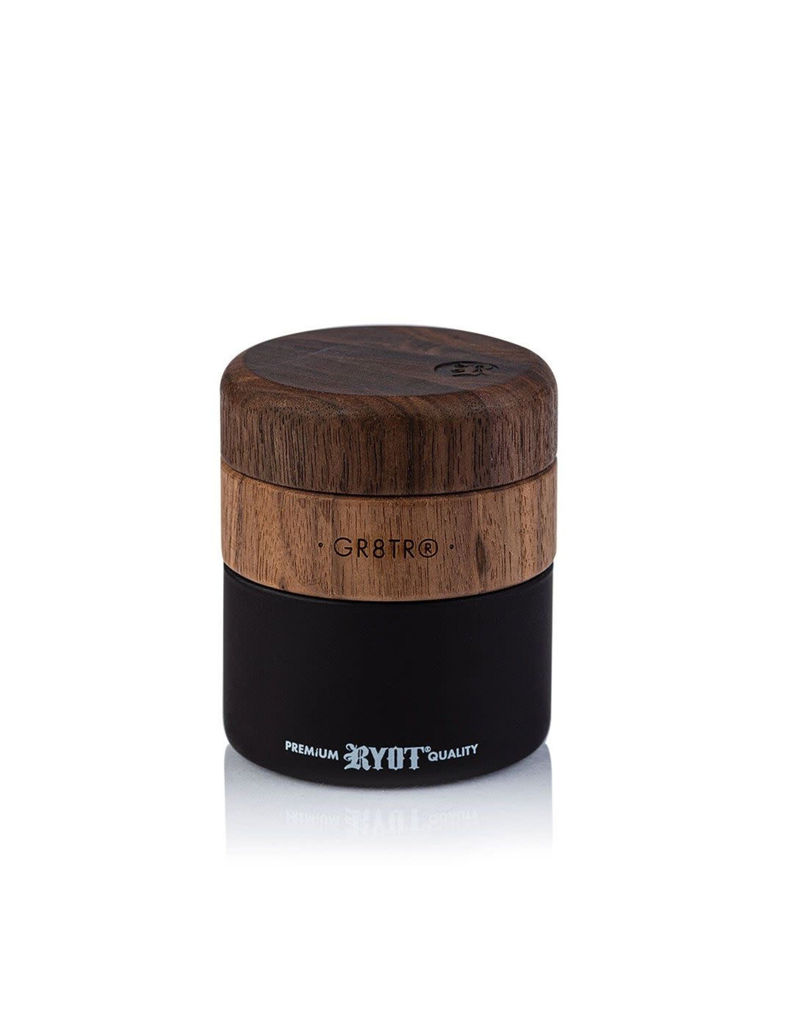 Ryot RYOT Wood GR8TR with Matte Black Jar Body and Walnut Top