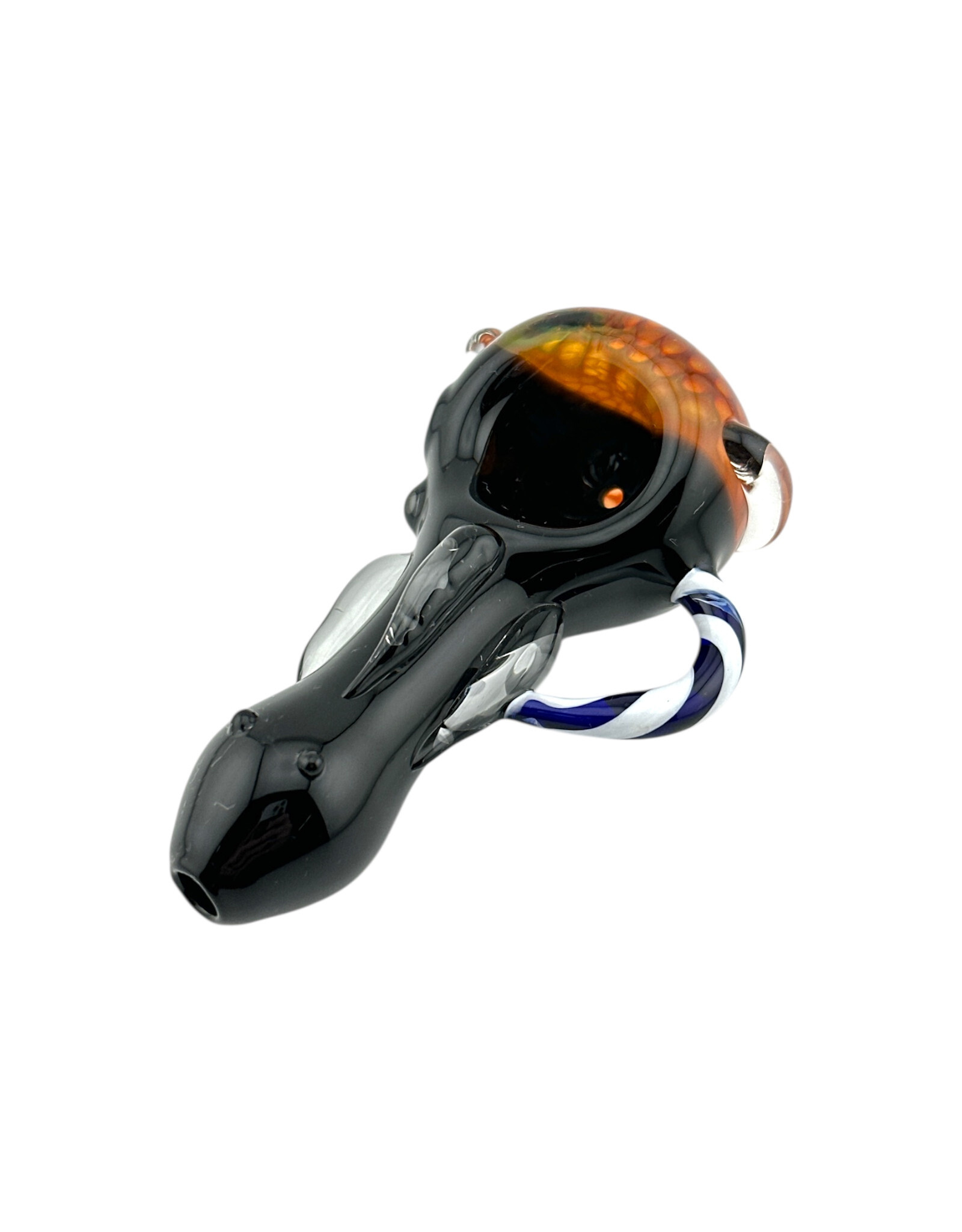 Black Spoon With Honeycomb Head And Horn