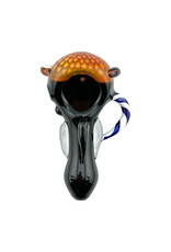 Black Spoon With Honeycomb Head And Horn