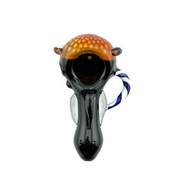 Black Spoon With Honeycomb Head And Horn