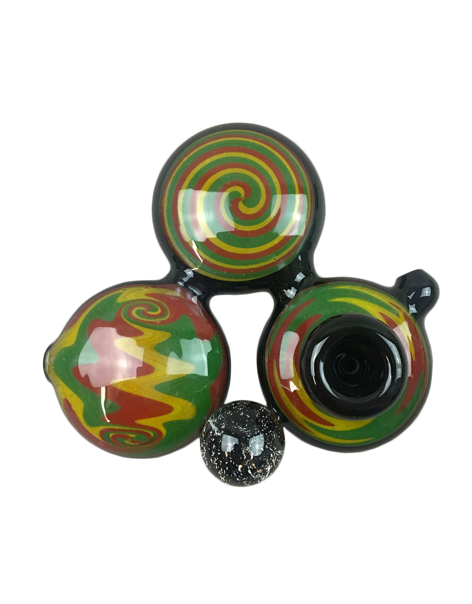 Alien flower monkey Triple Flat Disc RASTA