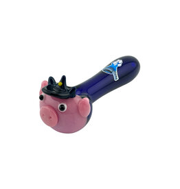 Chameleon Glass Officer Porky Pipe