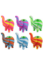 Elephant Silicone Bubbler - 4.5" / Asst. Colors