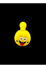Spongebob Silicone spoon with glass multi hole bowl