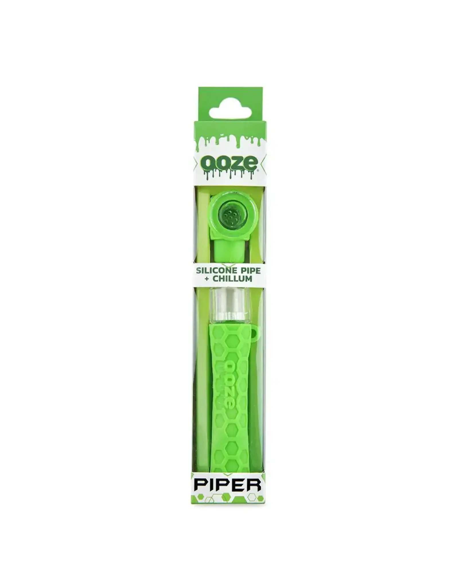 ooze Ooze Piper 2-in-1 Silicone Pipe + Chillum Assorted Color