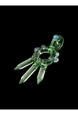 Based Glass Crystal Growth Color Ring Pendant