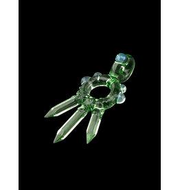 Based Glass Crystal Growth Color Ring Pendant