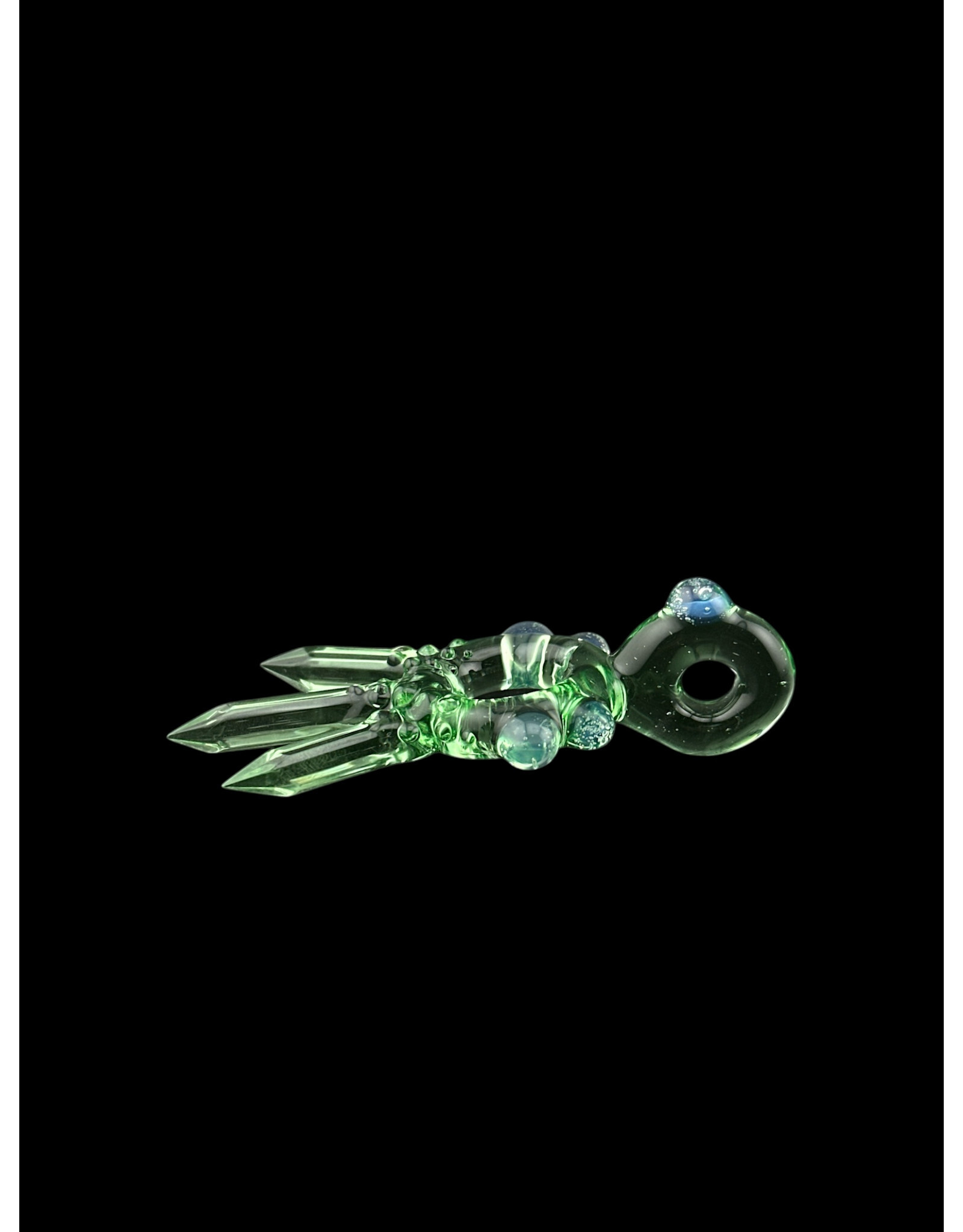 Based Glass Crystal Growth Color Ring Pendant