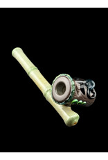 Don Chile Ortega Glass Bamboo Tiki Head Dry Pipe