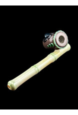 Don Chile Ortega Glass Bamboo Tiki Head Dry Pipe