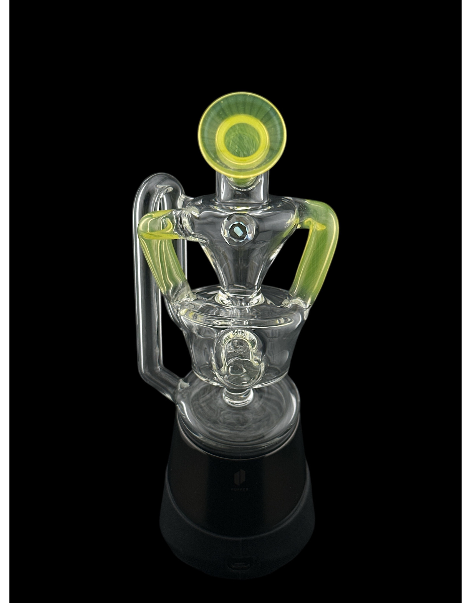 Iridescent Superior ECO Lemon Candy Dualy Puffco Peak Attachment