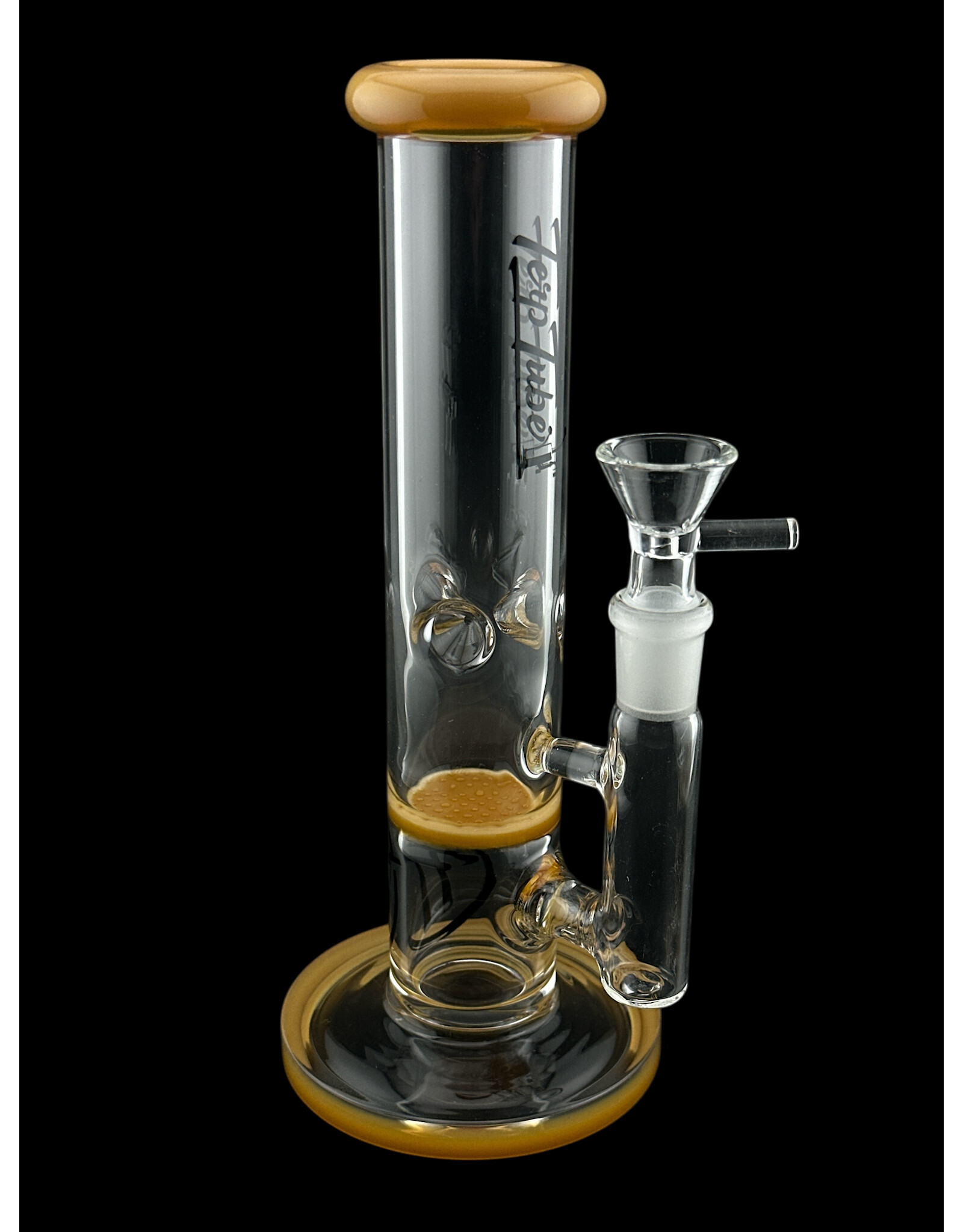 Terp Tube Terp Tube 9" Straight Disc Orange Accent  Water Pipe