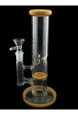 Terp Tube Terp Tube 9" Straight Disc Orange Accent  Water Pipe