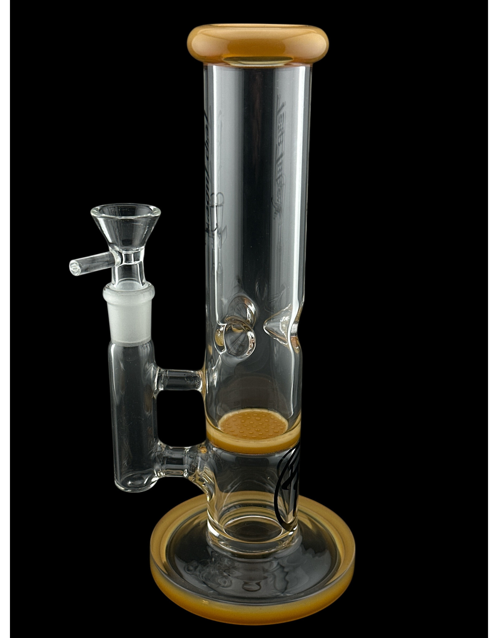 Terp Tube Terp Tube 9" Straight Disc Orange Accent  Water Pipe