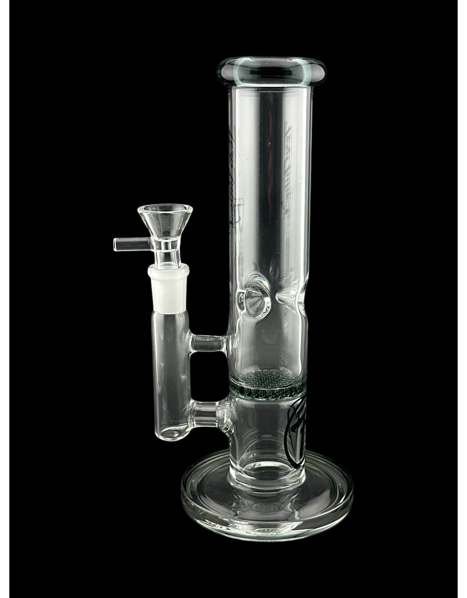 Terp Tube Terp Tube 9" Straight Disc Black Accent  Water Pipe