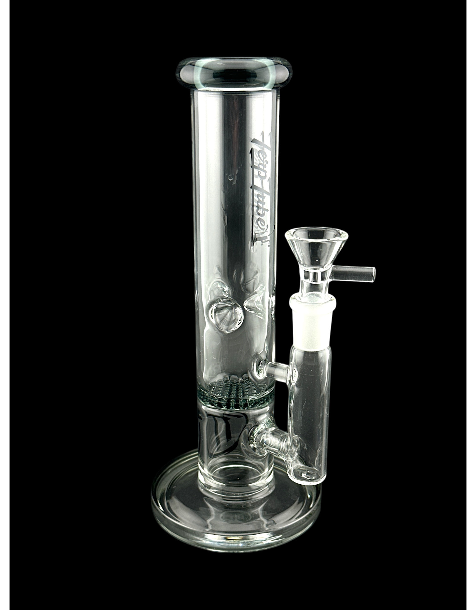 Terp Tube Terp Tube 9" Straight Disc Black Accent  Water Pipe