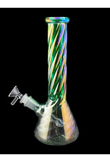 Hypnotized Glass 10" Anodized Twist Beaker