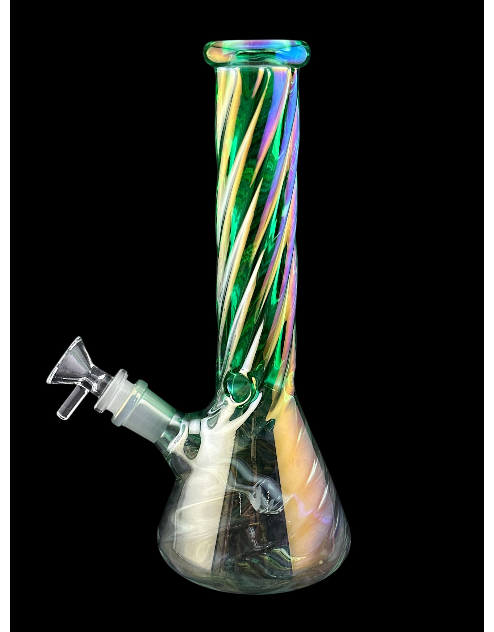 Hypnotized Glass 10" Anodized Twist Beaker