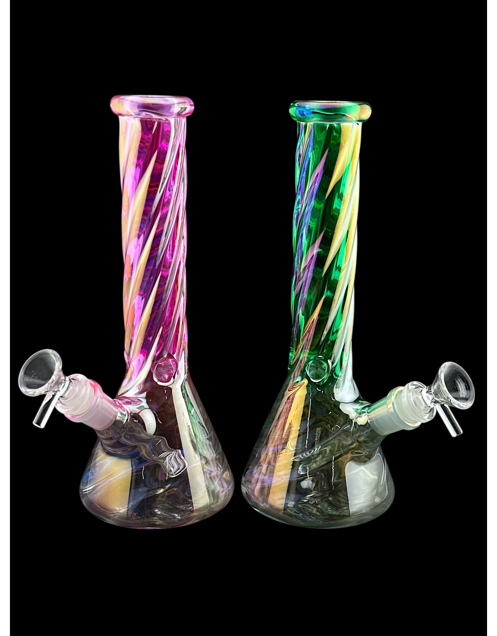 Hypnotized Glass 10" Anodized Twist Beaker