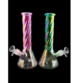 Hypnotized Glass 10" Anodized Twist Beaker
