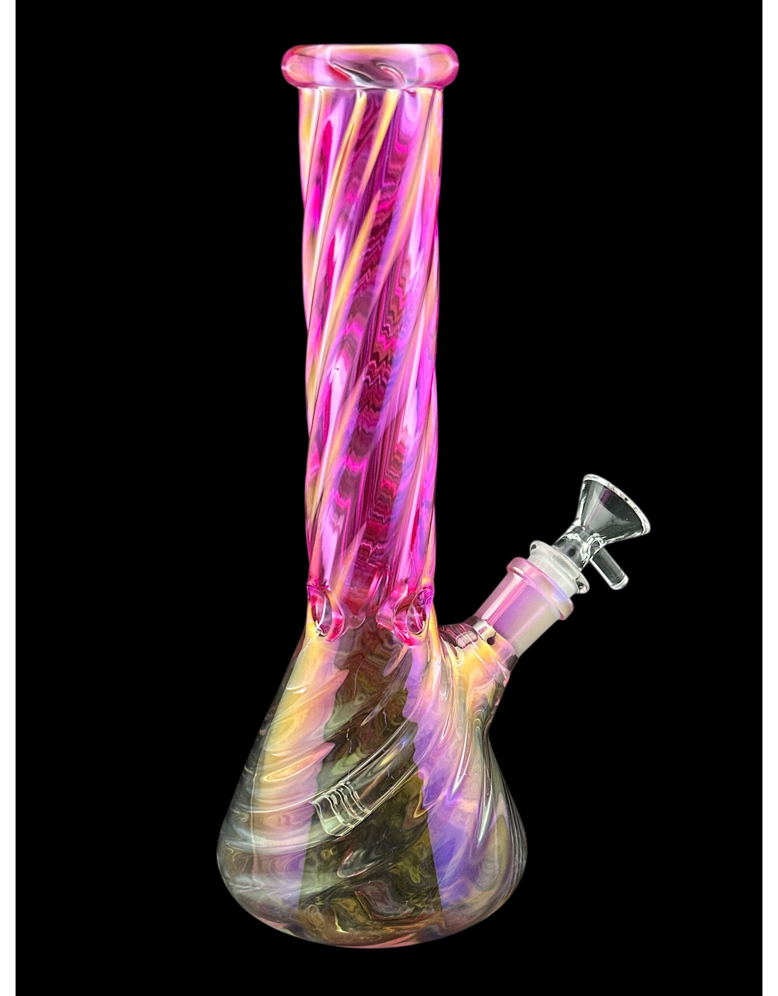 Hypnotized Glass 10" Anodized Twist Beaker