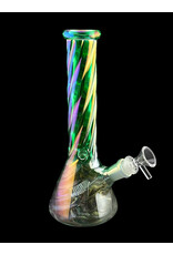 Hypnotized Glass 10" Anodized Twist Beaker