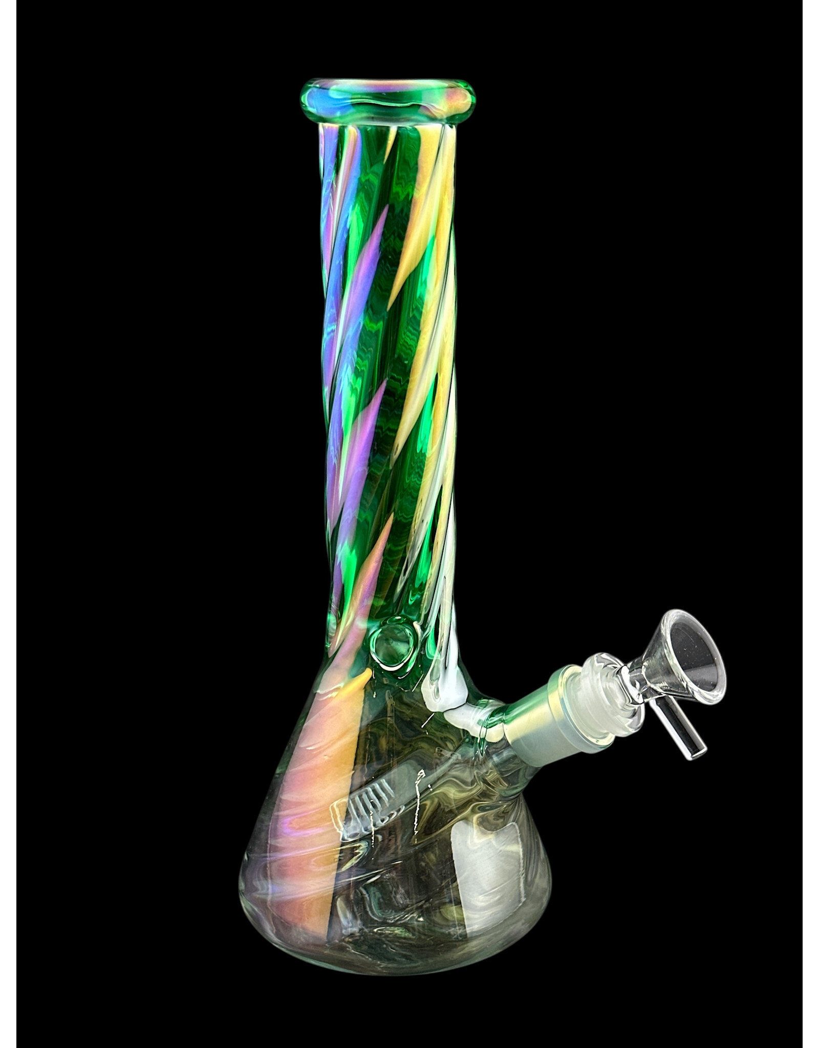 Hypnotized Glass 10" Anodized Twist Beaker