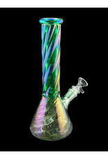 Hypnotized Glass 10" Anodized Twist Beaker