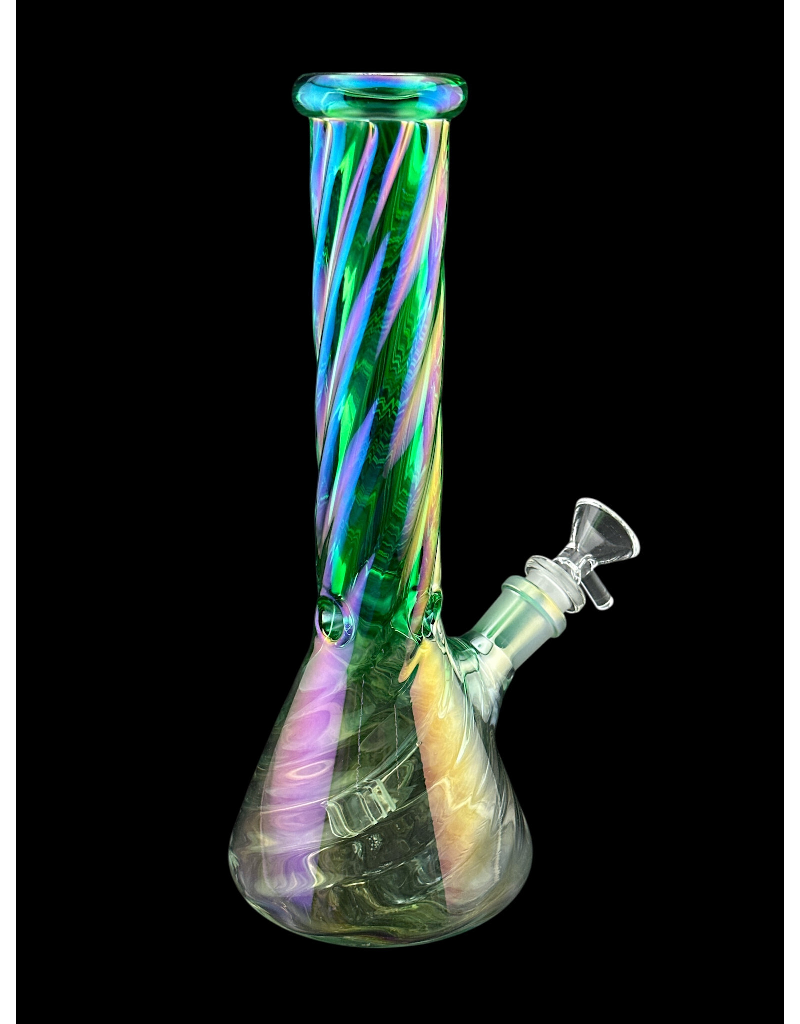 Hypnotized Glass 10" Anodized Twist Beaker