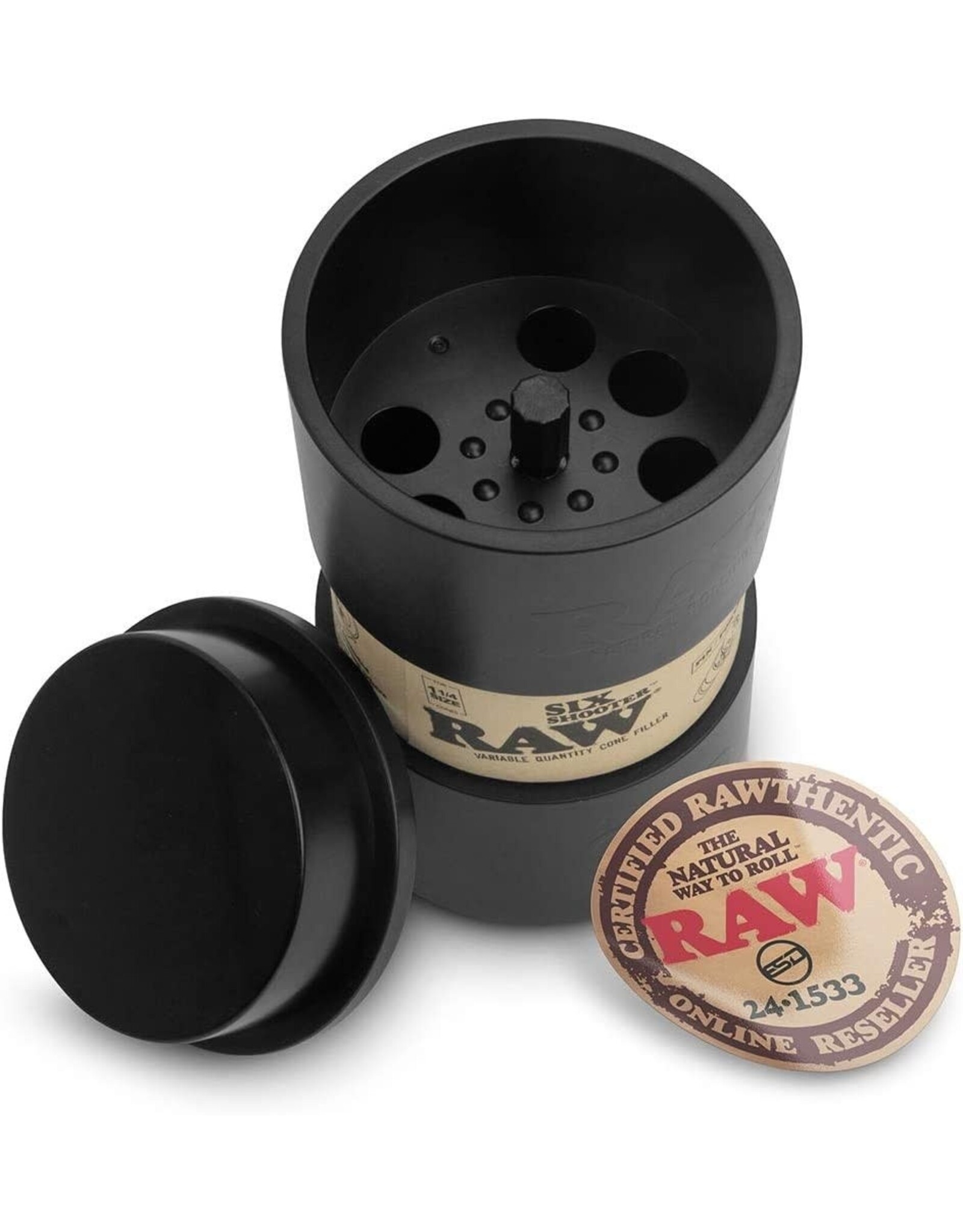 Raw Raw Six Shooter 1 1/4" Variable Quantity Cone Filler